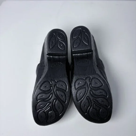 B.O.C. BORN NADIYYA Women's Black Ostrich Print Comfort Clog US 8M Boho, Casual - Picture 9 of 11